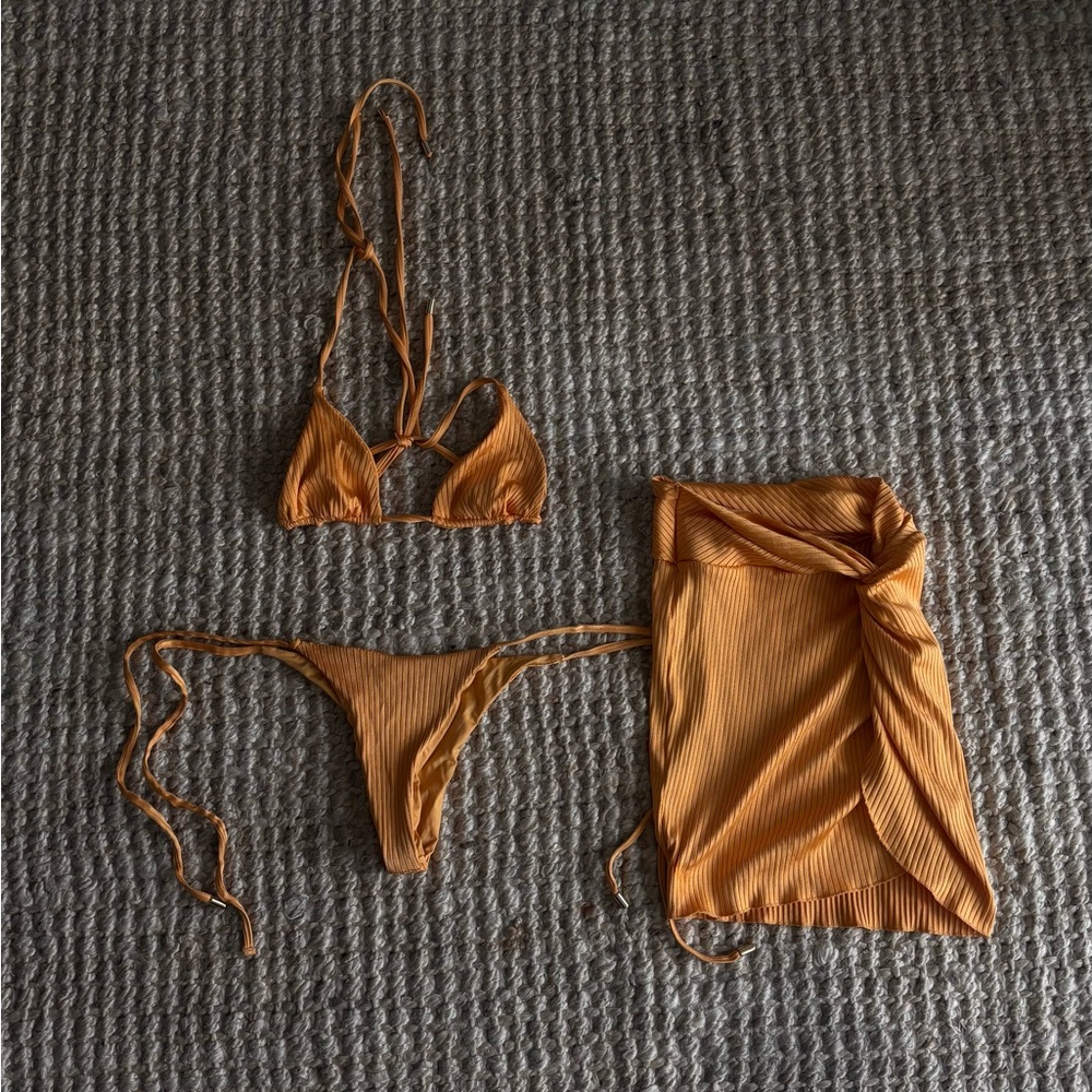 Monday Swimwear Orange Bikini Set - Picture 4 of 7